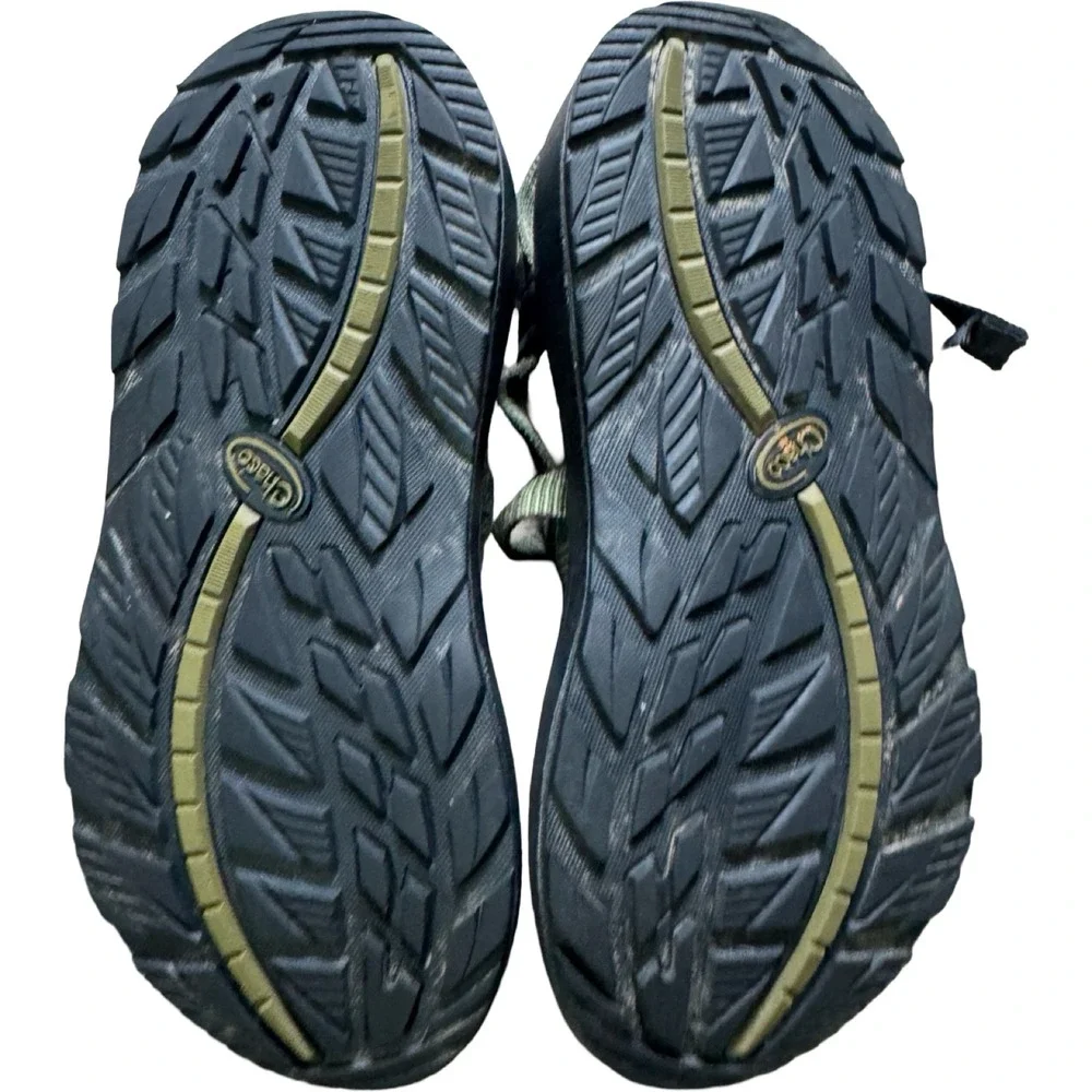 Chaco Z2 Classic Sandals Mens 10 Green Good Hiking Outdoor Toe Loop